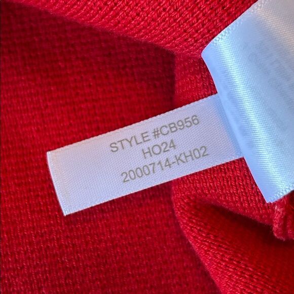 J. Crew cardinal red Polo cardigan sweater size small - Picture 8 of 11